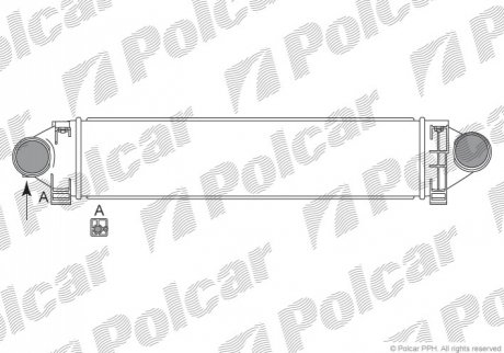 Радиатор воздуха (интеркулер) Polcar 3219J8-1 (фото 1)