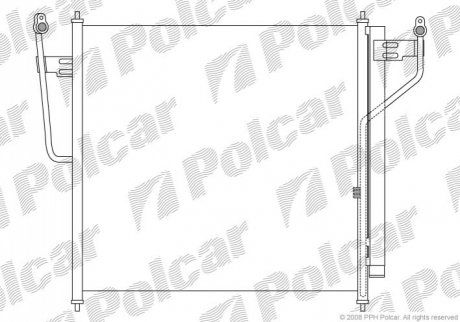 Радиатор кондиционера Polcar 2782K8C1