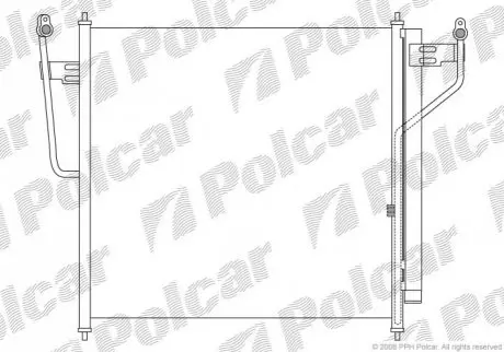 Радиатор кондиционера Polcar 2782K8C1