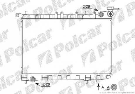 Радіатор охолодження Polcar 272908-3 (фото 1)