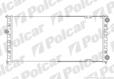 Радіатор охолодження Polcar 952408-6