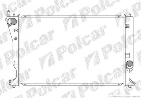 Радіатор охолодження Polcar 8115081K