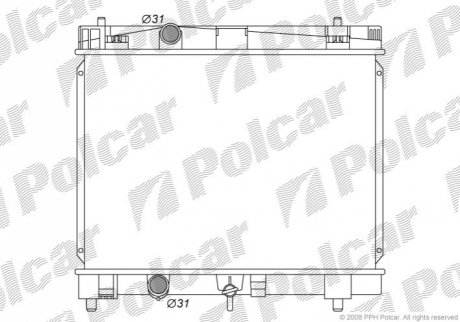 Радіатор охолодження Polcar 8105083K (фото 1)