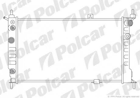 Радиатор охлаждения Polcar 550708A7 (фото 1)