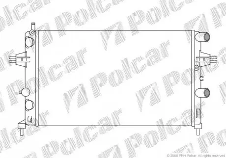 Радиатор охлаждения Polcar 550808A1