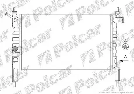 Радіатор охолодження Polcar 550708A1