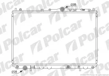 Радиатор охлаждения Polcar 521008-3