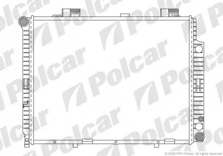 Радiатор DB 210 E200/220CDI 97-02 Polcar 501508-3