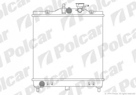 Радіатор охолодження Polcar 410608-1 (фото 1)