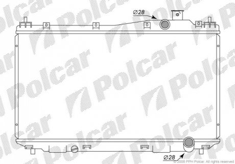 Радіатор охолодження Polcar 382508-1