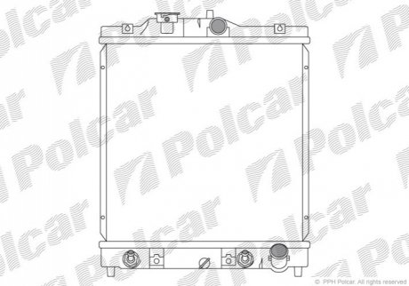 Радіатор охолодження Polcar 380708-7