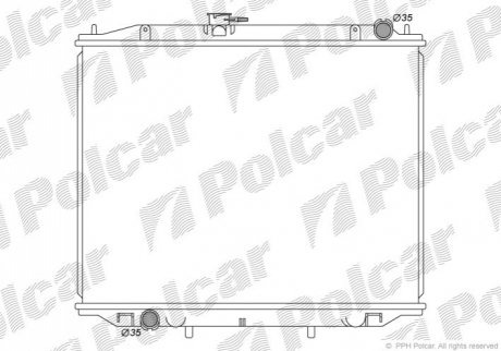 Радиатор охлаждения Polcar 2770084K (фото 1)
