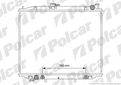 Радіатор охолодження Polcar 2770083K