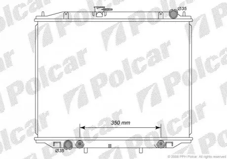 Радиатор охлаждения Polcar 2770083K