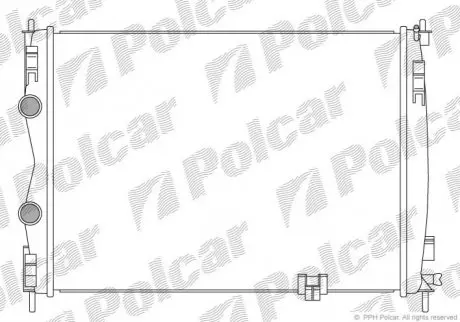 Фото радиатор охлаждения Polcar 2759083K Радиатор охлаждения Polcar 2759083K