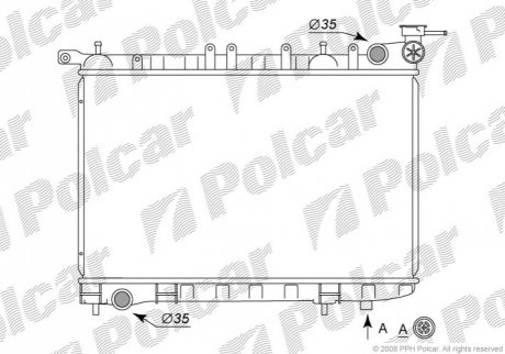 Радіатор охолодження Polcar 273108-1