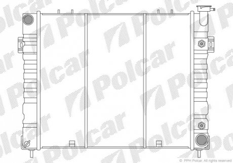 Радиатор охлаждения Polcar 240608-4