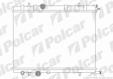 Радиатор охлаждения Polcar 232808-3