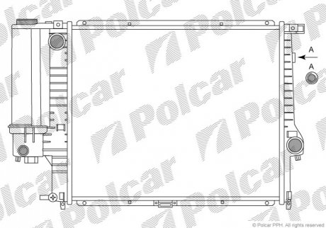 Радиатор охлаждения Polcar 201508A2 (фото 1)