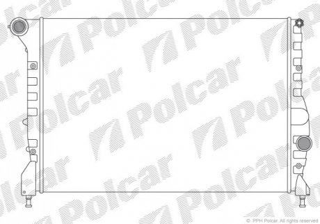 Радіатор охолодження Polcar 140408A2 (фото 1)