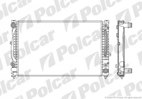 Радіатор охолодження Polcar 132408-6