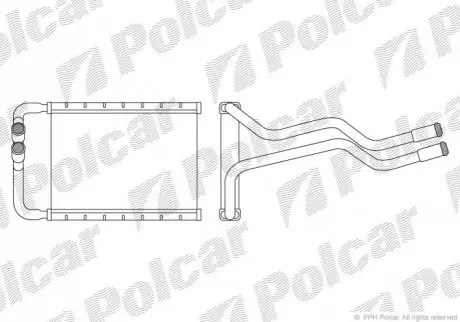 Радіатор обігріву Polcar 4051N81X