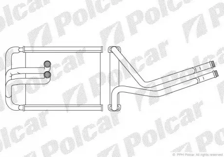 Радіатор обігріву Polcar 4047N82X