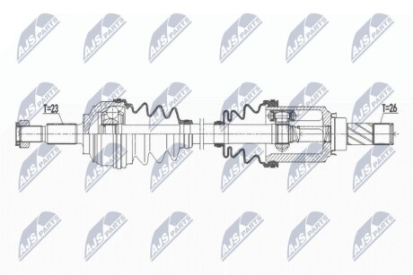 DRIVESHAFT NTY NPW-RE-172