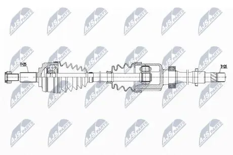 ПОЛУОСЬ NTY NPW-RE-179