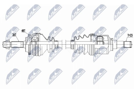 ПОЛУОСЬ NTY NPW-TY-175