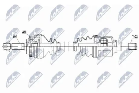 ПОЛУОСЬ NTY NPW-TY-175