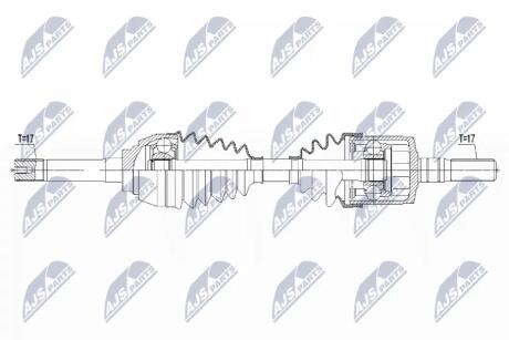 ПОЛУОСЬ NTY NPW-IS-005