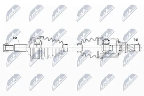ПОЛУОСЬ NTY NPW-RE-178