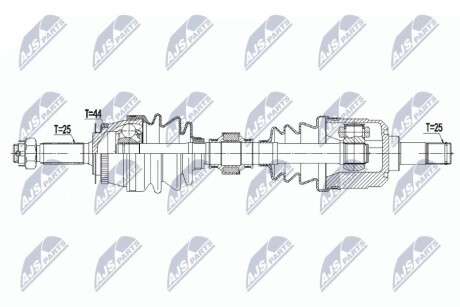 ПОЛУОСЬ NTY NPW-HY-591