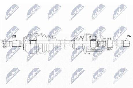 ПОЛУОСЬ NTY NPW-CT-129