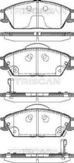 Колодки тормозные дисковые TRISCAN 8110 43023