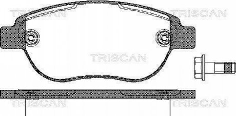 Колодки гальмівні дискові TRISCAN 8110 28022 (фото 1)