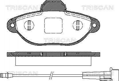 Колодки тормозные дисковые TRISCAN 8110 15176 (фото 1)