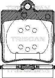 Колодки тормозные дисковые TRISCAN 8110 23018