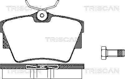 Колодки тормозные дисковые TRISCAN 8110 10530