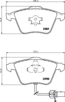 Фото колодки гальмівні дискові MINTEX MDB2694 Колодки гальмівні дискові MINTEX MDB2694
