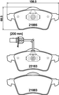 Колодки тормозные дисковые MINTEX MDB2104