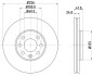 Диск тормозной MINTEX MDC1049C (фото 1)