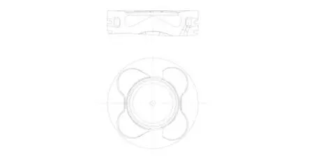 Поршень двигуна MAHLE / KNECHT 081 PI 00102 000