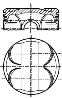 Поршень двигателя MAHLE / KNECHT 081 PI 00101 002