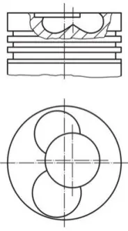 Поршень двигателя MAHLE / KNECHT 030 40 01