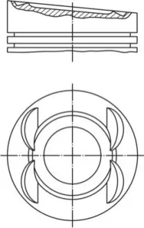 Поршень двигателя MAHLE / KNECHT 028 03 12