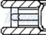 Поршневі кільця (1cyl) STD 68.5 (1.2/1.2/2.5) Chevrolet Aveo 03/Matiz 05- FRECCIA FR10-140200 (фото 3)