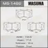 Колодка гальмівна передня Mitsubishi Pajero (06-)/ Toyota Hilux (11-), Land Cru MASUMA MS1482 (фото 1)