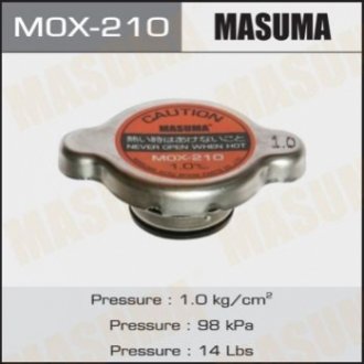 Крышка радиатора Toyota 1.0 bar MASUMA MOX210 (фото 1)